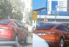 Sighting of Tesla Model X on Bangalore Roads