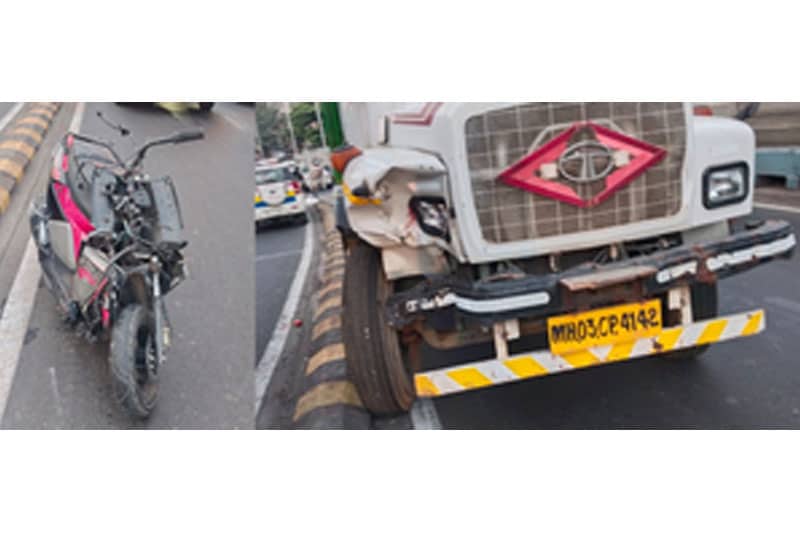 Three riding triple-seat killed as bike rams into truck on Mumbai flyover