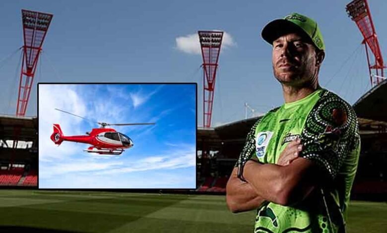 Warner's Grand Entrance: Helicopter Set to Touch Down at SCG for BBL Showdown