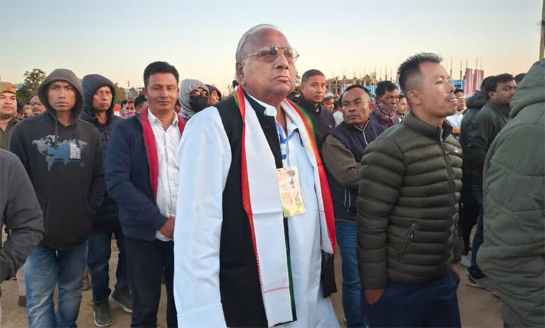 Senior Congress Leader Mr. V. Hanumantha Rao Joins Bharat Jodo Nyay Yatra in Khongjom Thoubal, Manipur