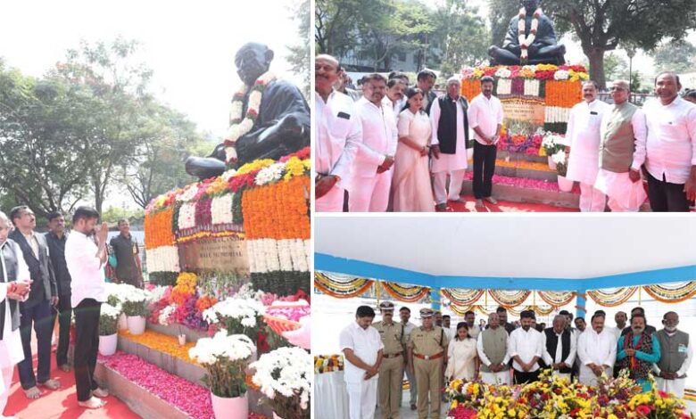 Telangana CM Honors Mahatma Gandhi's Legacy with Tributes at Bapu Ghat