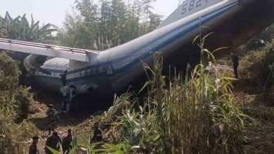 Myanmar military aircraft overshoots runway in Mizoram, 8 crew injured, flight operations suspended (video)