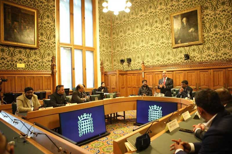 Revanth London2 Telangana CM Revanth Reddy Advocates Strengthening Democracy in Address to Indofil British Members of Parliament at Westminster