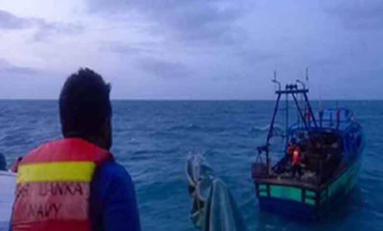 Sri Lankan Navy Detains Six Fishermen from Tamil Nadu and Seizes Mechanized Boats