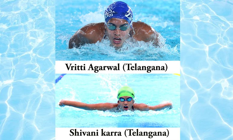 Telangana Triumphs: Vritti Agarwal and Shivani Karra Shine at 67th National School Games Swimming 2023-2024