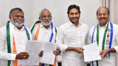 Three candidates from the YSRCP have filed nominations for the RS elections