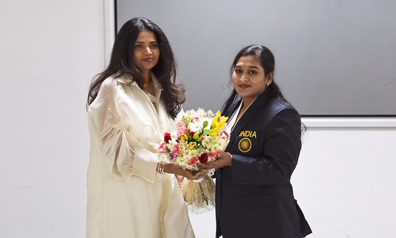 Greenko Group Celebrates Women's Day, Honors Telangana Weightlifting Champion Sukanya Bai