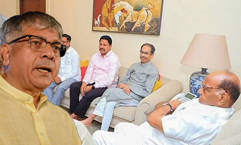 MVA wrangles over 10 seats, claims Prakash Ambedkar; hints at going solo