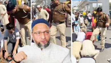 BJP may make the police official who kicked the worshipers as its candidate: Asad Owaisi