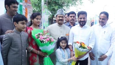 Hyderabad: CM Revanth, Senior Congress leaders attend Eid celebrations at Shabbir Ali's residence