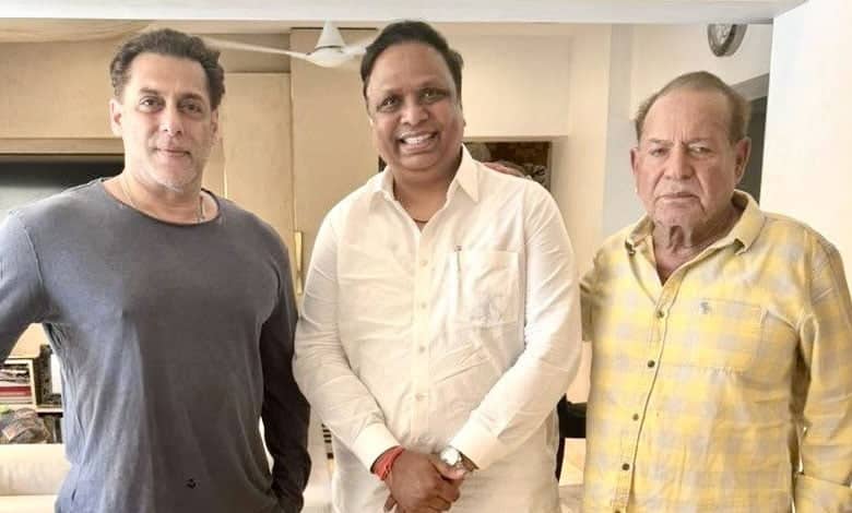 BJP MLA Shelar meets Salman Khan, discusses his family's social works