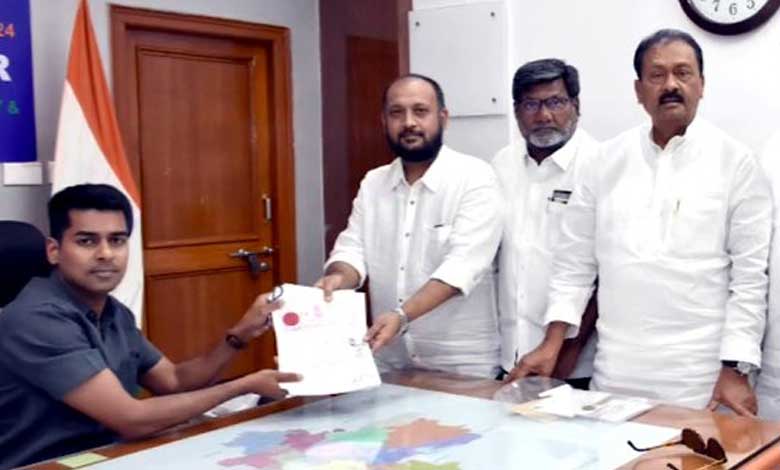 Congress Leader Sameer Waliullah Files Nomination for Hyderabad Lok Sabha Seat