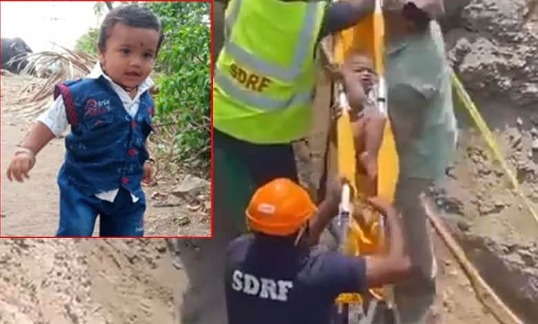 After 17 hours long efforts, toddler Satwik Mujagonda rescued from borewell