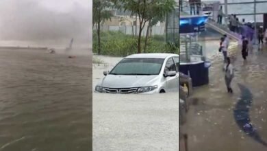 Storm dumps a year and a half's worth of water on parts of UAE, flooding roads and Dubai's airport: Videos