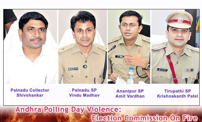 Andhra post poll violence: EC suspends police chiefs of Palnadu, Anantapur