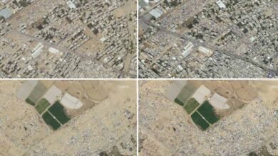 Satellite photos show Palestinians' quick exodus from Rafah after Israel issued evacuation orders