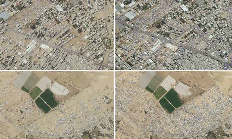 Satellite photos show Palestinians' quick exodus from Rafah after Israel issued evacuation orders