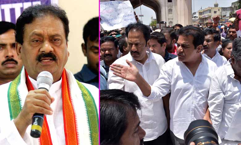 Mohd Ali Shabbir slams BRS over Telangana logo issue