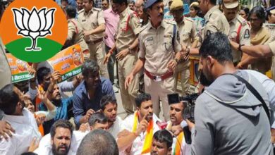 BJP youth wing holds protest demanding release of 'job calendar' in Telangana