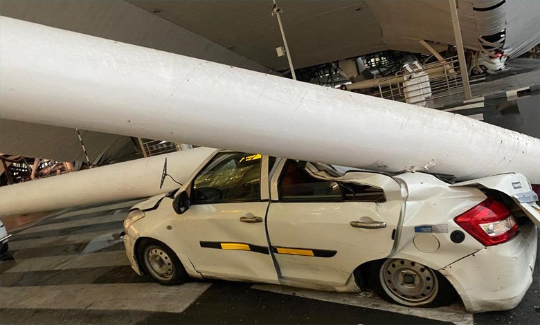 Delhi airport canopy collapse due to heavy rain, one dead, several injured