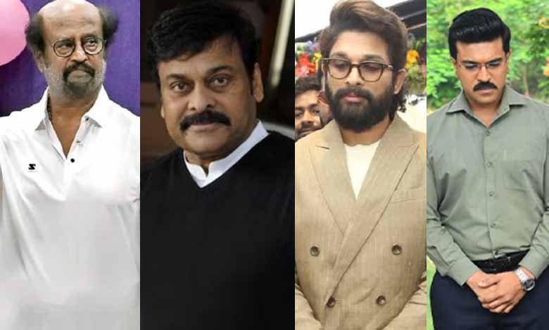 Rajinikanth, Chiranjeevi, Allu Arjun and Ram Charan pay tribute to Ramoji Rao