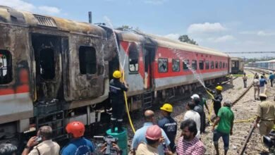Minor fire erupts in pantry car of train parked for maintenance in Hyderabad