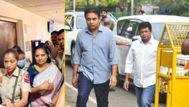 KTR meets Kavitha in Tihar jail