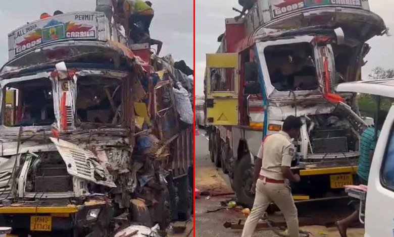 Telangana News | Five killed in collision between two trucks in Medak Dist
