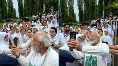 PM Modi interacts with Yoga Day participants in J&K’s Srinagar