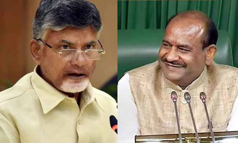 AP CM Chandrababu Naidu congratulates Om Birla on election as LS Speaker