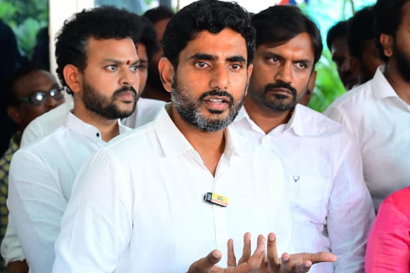 Jagan's govt allotted 42 acres land for YSRCP offices in 26 districts: Nara Lokesh