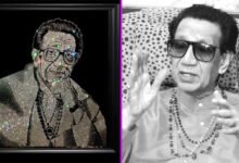 Balasaheb Thackeray dazzles in portrait made with 27,000 diamonds