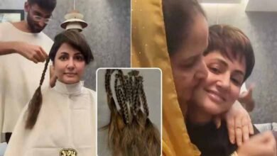 I choose to win: Hina Khan cuts her hair off after chemotherapy: Video