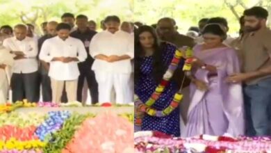 Andhra News | Jagan, Sharmila pays homage to Father YS Rajasekhar Reddy on his 75th birth anniversary