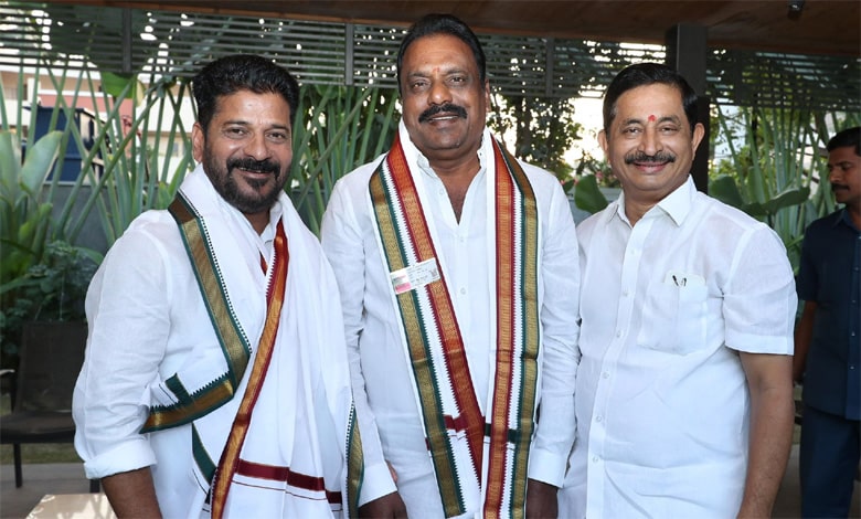 BRS MLA Prakash Goud Joins Congress Party