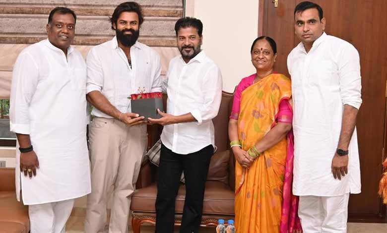 Sai Dharam Tej meets Telangana CM Revanth Reddy, discusses ways to combat child abuse