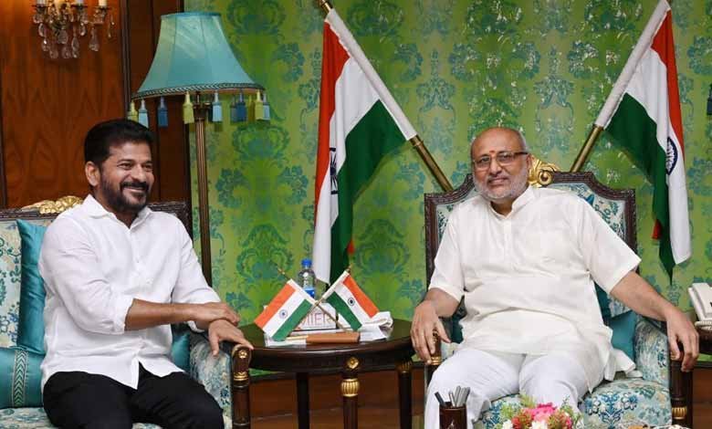 Telangana CM meets Governor CP Radhakrishnan