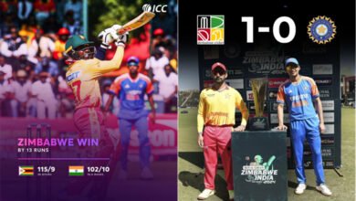 Sports News | Zimbabwe stun India by 13 runs in first T20I