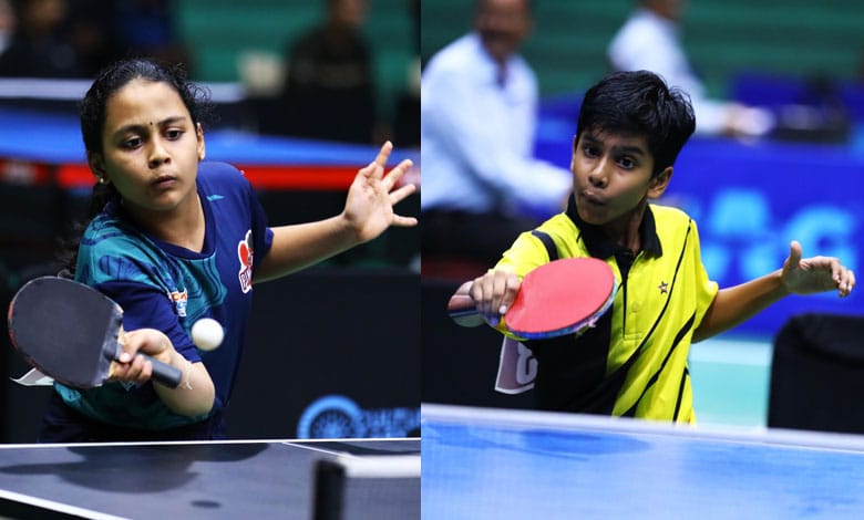 4th Table Tennis for Life: V Aparna and Haneesh Amara Shine in Under 11 Finals at Telangana Table Tennis Tournament