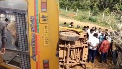 Andhra Tragedy | School Bus Overturns, Second Grade Student Dies