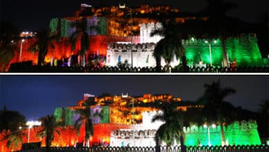 Telangana News | Golconda Fort Lit Up for Independence Day; CM Reddy to Hoist National Flag: Video