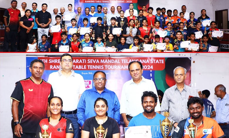 4th Shree Gujarati Seva Mandal Telangana State Ranking Table Tennis Tournament 2024 Concludes with Exciting Finals