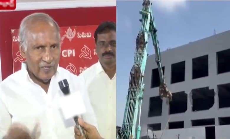 Hyderabad New | CPI urges govt to continue Hydra operation after showing alternative to poor