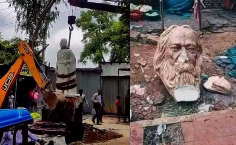 B'desh unrest: Attackers destroy statue and photos of India’s iconic ...