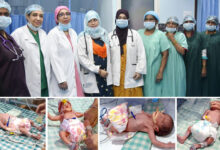 Hyderabad: 26 years old woman gave birth to quadruplets at Mina Multispecialty Hospital Mehdipatnam