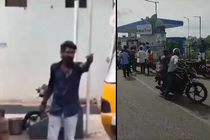 Andhra News | Chaos at Simhachalam Petrol Pump: Pawan Kalyan Fan Threatens to Set Tanker on Fire