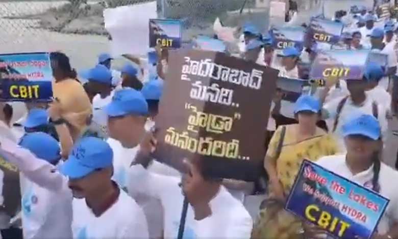 Hyderabad News | People Support Walk by Gandipet Welfare Society Rallies for Lake Preservation