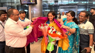 TSTTA Welcomes Sreeja Akula back from Paris Olympics 2024 along with Coach Somnath Ghosh