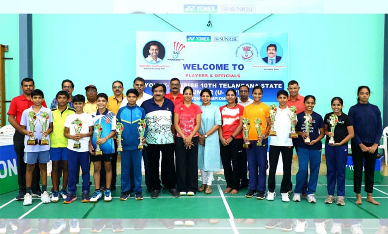 Yonex-Sunrise 10th Telangana State Sub Junior (U-13) Badminton Championship 2024: A Day of Thrilling Matches at SAI Gopichand Academy