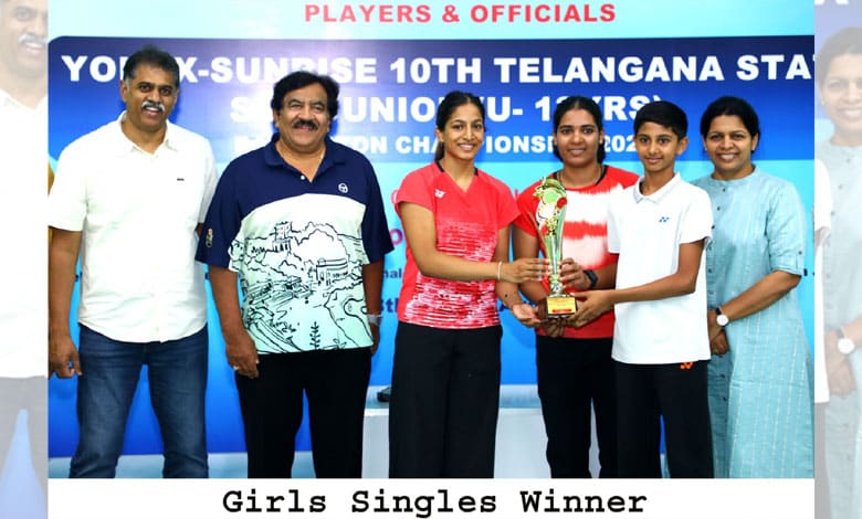 YONEX SUNRISE 3 Yonex-Sunrise 10th Telangana State Sub Junior (U-13) Badminton Championship 2024: A Day of Thrilling Matches at SAI Gopichand Academy